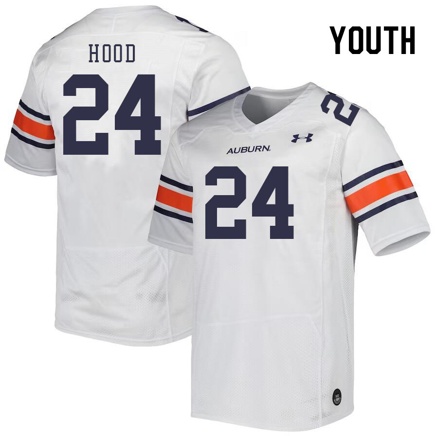 Youth #24 Colton Hood Auburn Tigers College Football Jerseys Stitched Sale-White